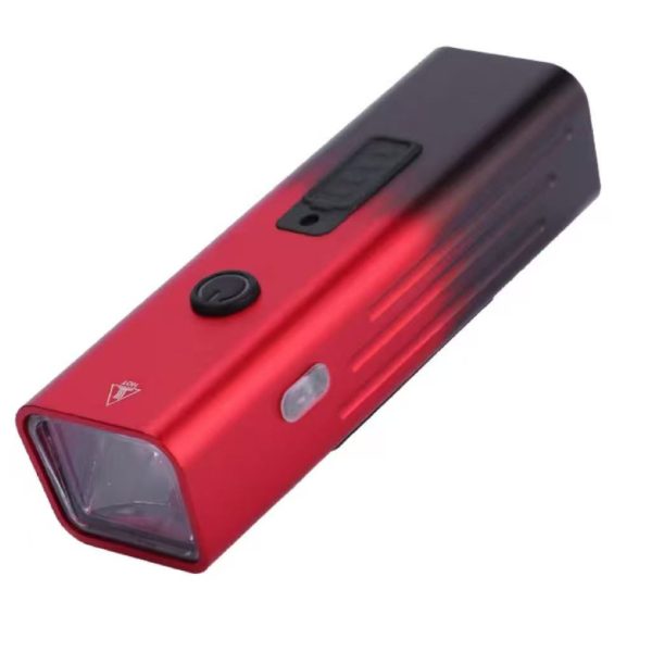 Aluminum Alloy Bicycle Front Light Type C Fast Charging, Intelligent Light Sensor, Real Time Battery Life Display, Ipx6 Waterproof For Outdoor Night Riding Safety红