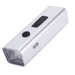 Aluminum Alloy Bicycle Front Light Type C Fast Charging, Intelligent Light Sensor, Real Time Battery Life Display, Ipx6 Waterproof For Outdoor Night Riding Safety银