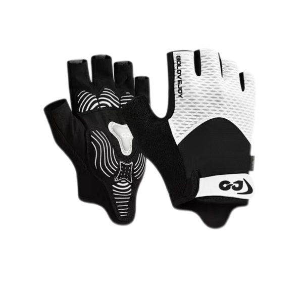 Golovejoy Cycling Gloves – Breathable, Anti Slip, Shock Absorbing Sports Gloves – White New