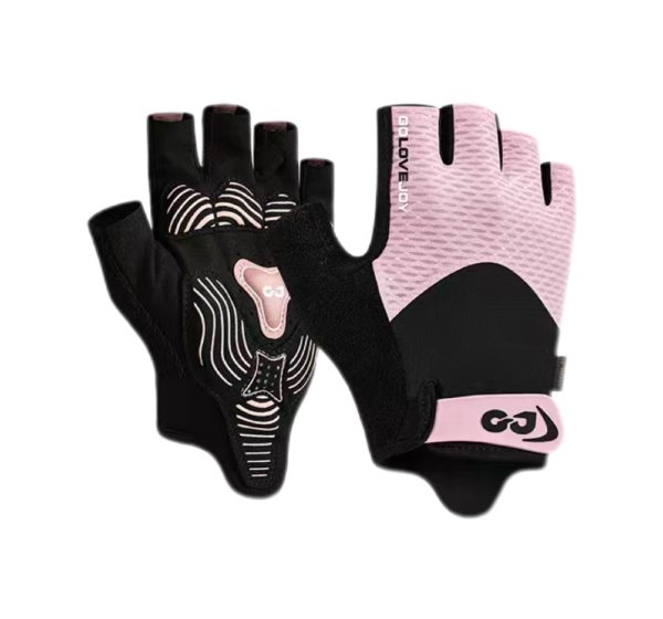 Golovejoy Cycling Gloves – Breathable, Anti Slip, Shock Absorbing Sports Gloves –pink New