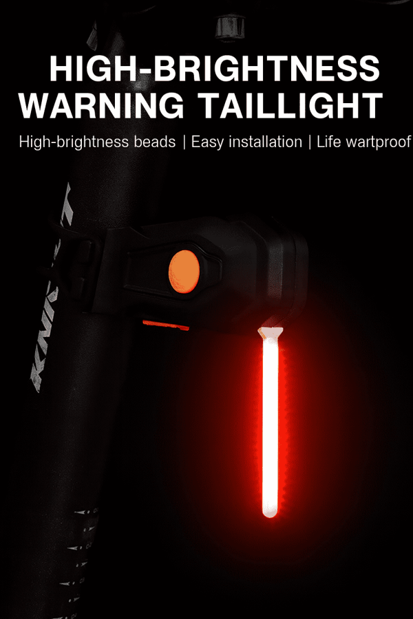 High Brightness Led Bike Taillight – Waterproof, Easy Installation, Safety Warning Rear Light For Cycling 主图 New