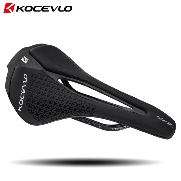 Kocevlo Ultra Light Pu Leather Bike Saddle With Carbon Base & Carbon Rails, Hollow Breathable Shock Absorbing Ergonomic Seat For Road & Mtb Cycling Comfort展示