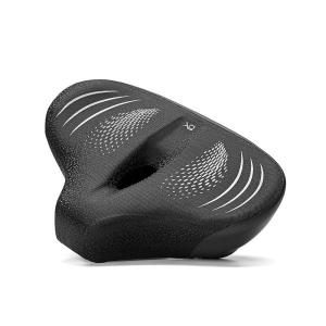 Mbq Wide Soft Bike Seat Cushion, Memory Foam Shock Absorbing Breathable Saddle, Non Slip Comfortable Bicycle Seat For Road, Mountain & Commuter Bikes白