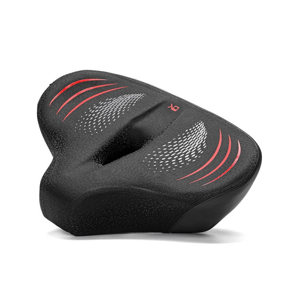 Mbq Wide Soft Bike Seat Cushion, Memory Foam Shock Absorbing Breathable Saddle, Non Slip Comfortable Bicycle Seat For Road, Mountain & Commuter Bikes红