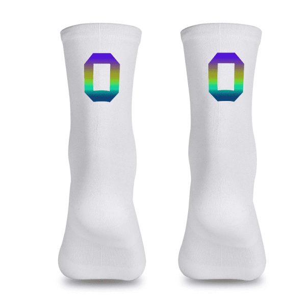 West Biking Breathable Cycling Socks – High Quality Nylon Elastic Yarn, Sweat Absorbing, Thickened Heel, Lightweight Sports Socks For Men & Women白 New